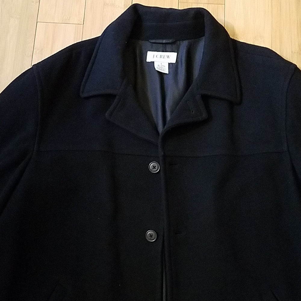 Mens (L) J. Crew Wool Coat